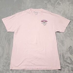 Mushroom Have A Nice Trip Shirt Mens Large Pink A-Lab Graphic Tee Space Trippy
